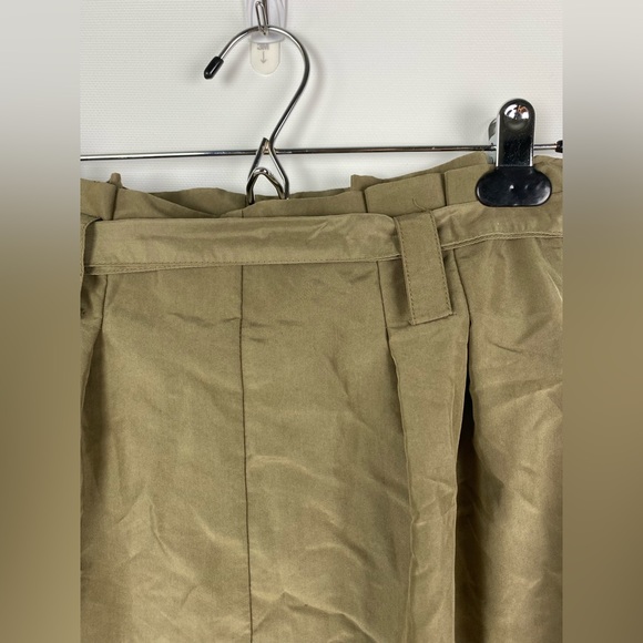 Army green bow tie skirt with pockets size 4 - Picture 2 of 9